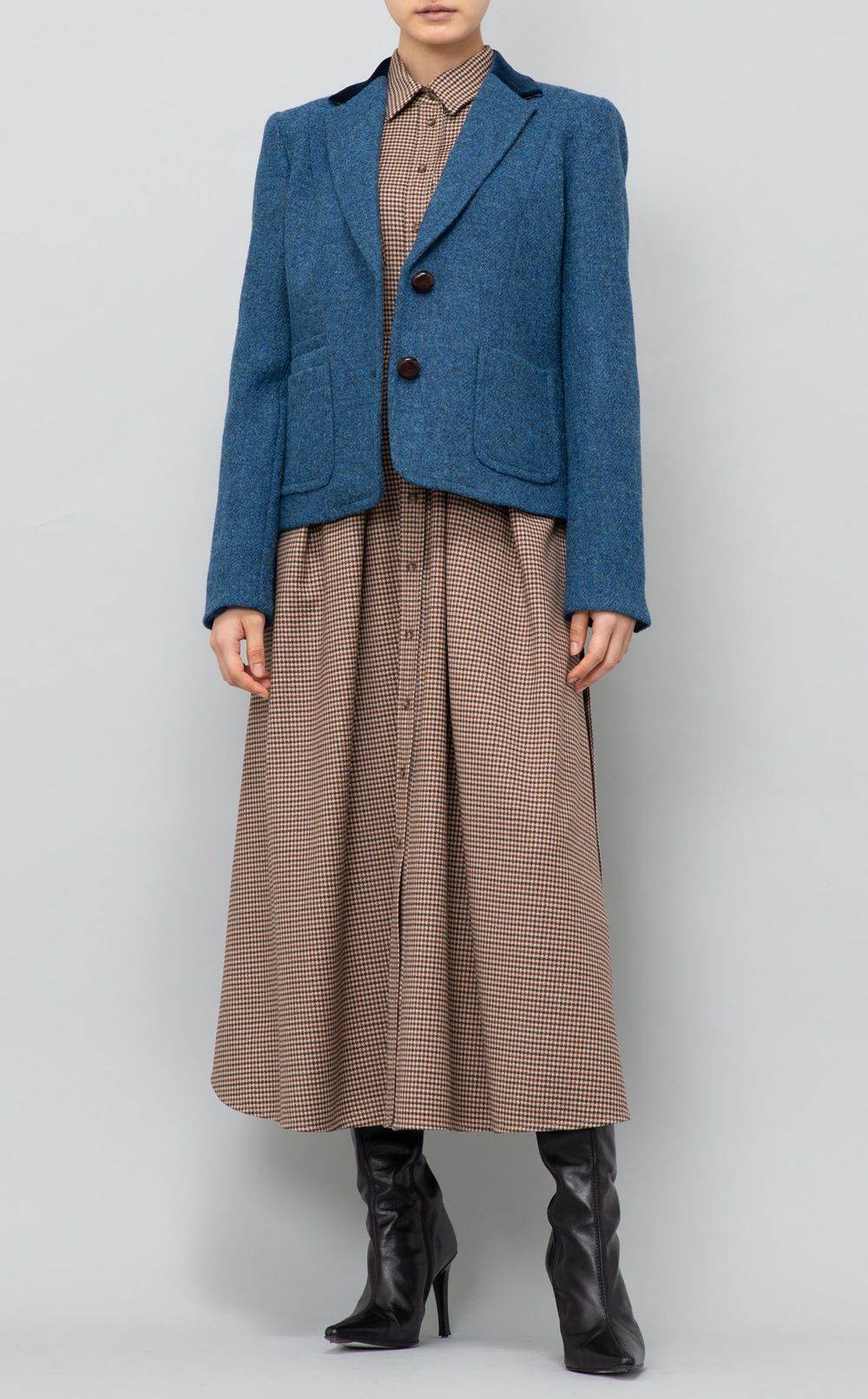 Weekend Max Mara｜ベルト付フランネルワンピース