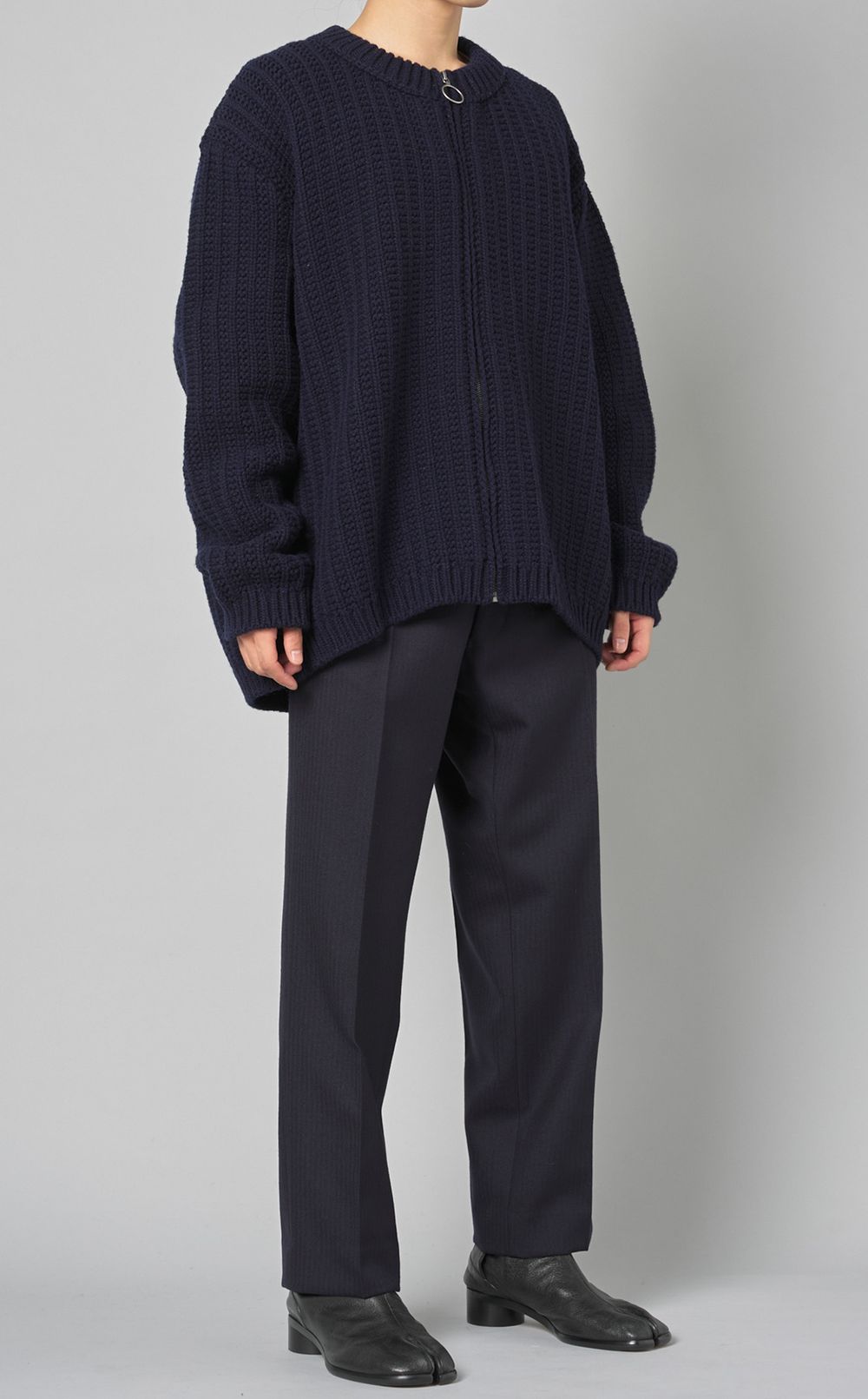 Maison Margiela｜リブジップアップニットジャケット