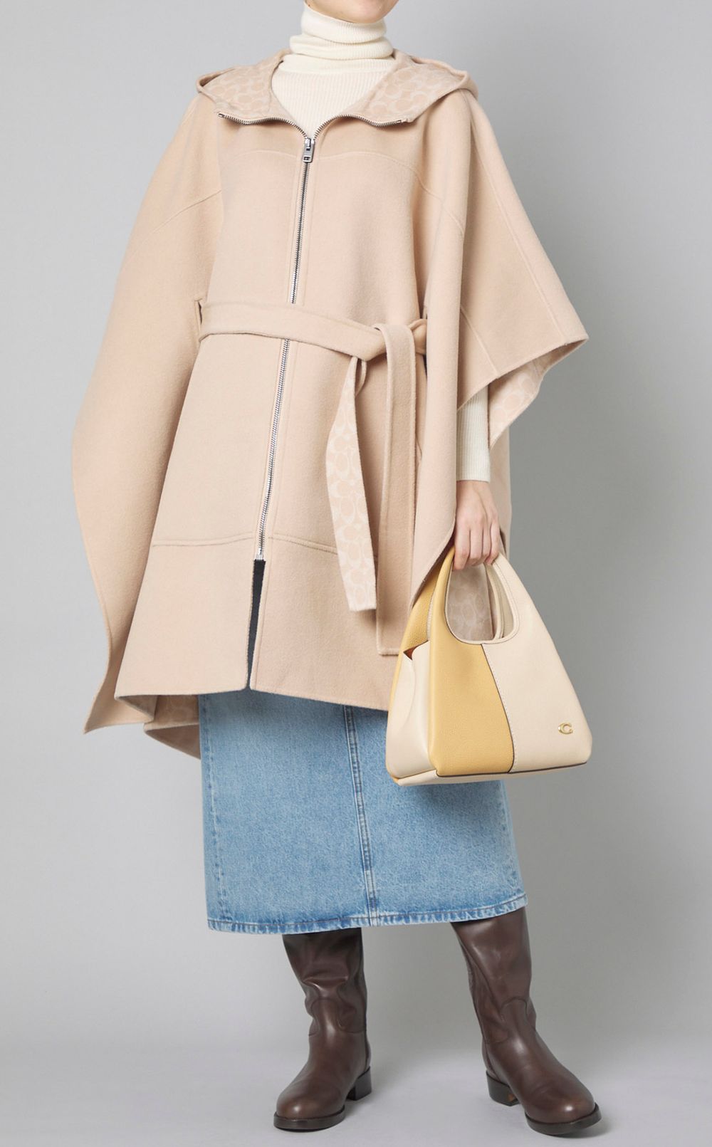 COACH｜ダブルフェイスケープコート