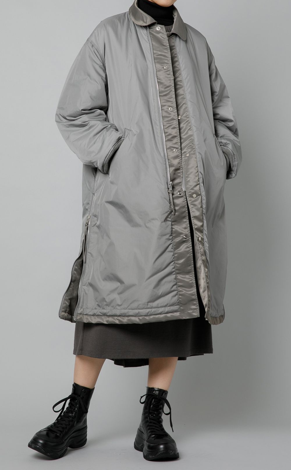 08sircus｜リバーシブルロングMA-1コート