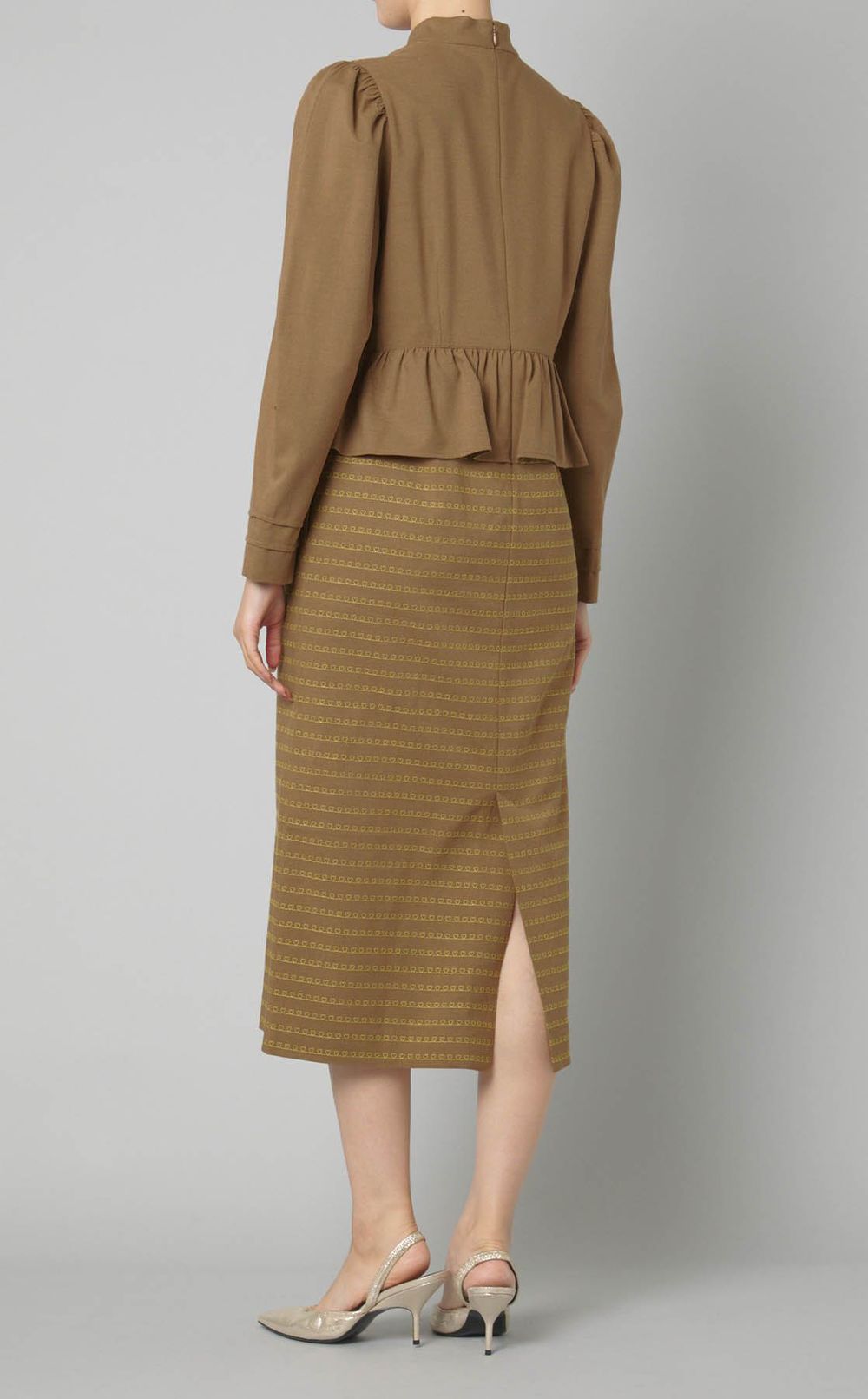 MUVEIL｜ウールミックスハートステッチワンピース