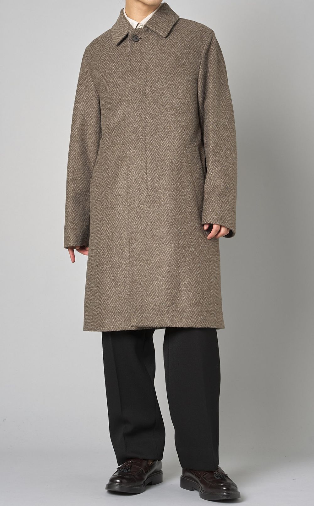 MACKINTOSH LONDON｜ヘリンボーンジャージーコート