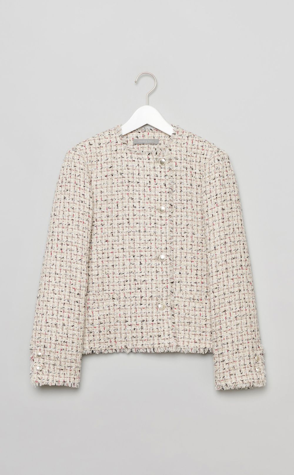 Theory luxe｜ツイードノーカラージャケット