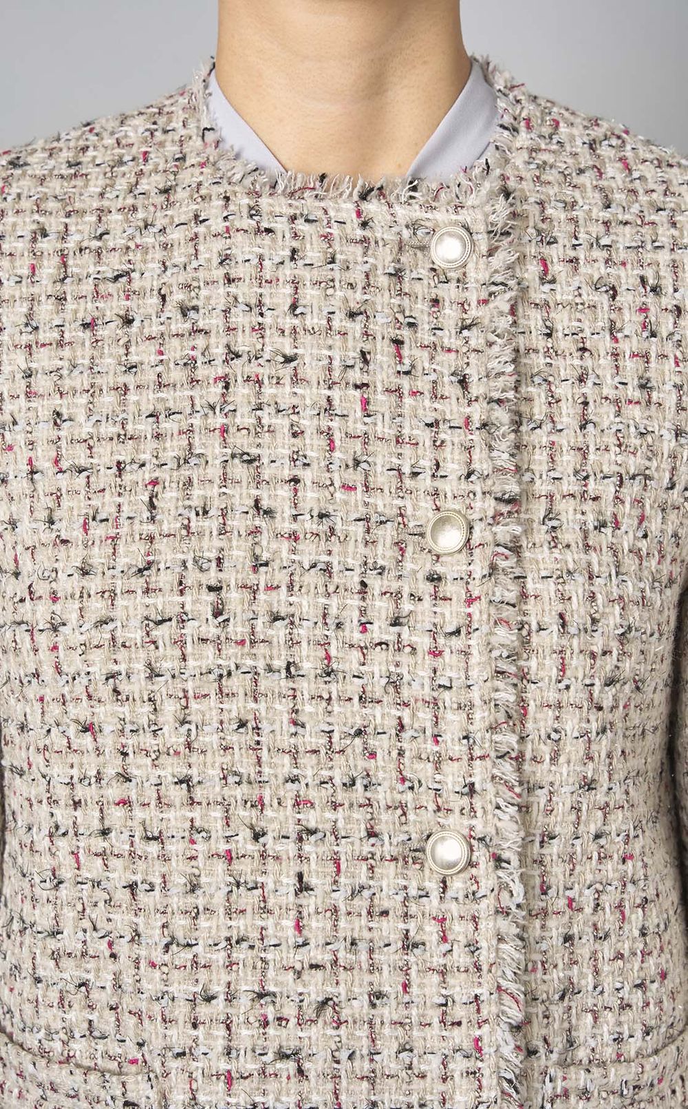 Theory luxe｜ツイードノーカラージャケット