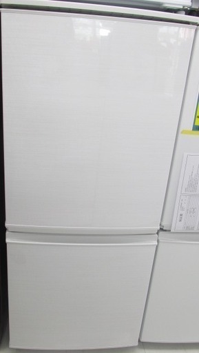 SHARP 137L 冷凍冷蔵庫 SJ-D14C-W 2017年製 中古