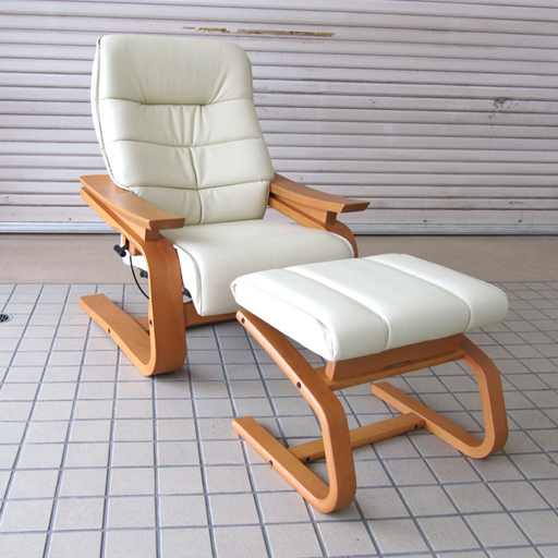 冨士ファニチア リクライニングソファ オットマン付 回転椅子