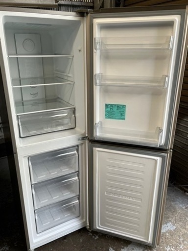 極美品 ハイアール 冷凍冷蔵庫 JR-NF218B 218L 2ドア 右開き Haier 218L 2