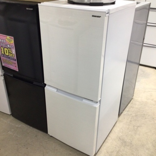 ラジギミレ シャープ 2ドア冷凍冷蔵庫 SJ-D15G-W 2021年製 シャープ SJ