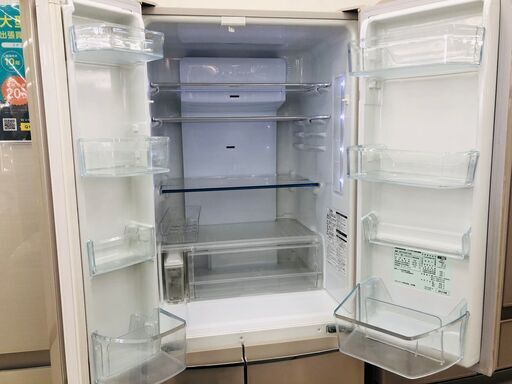 都内23区配送無料 パナソニック2009年製 6ドア冷蔵庫426L 製氷有 都内