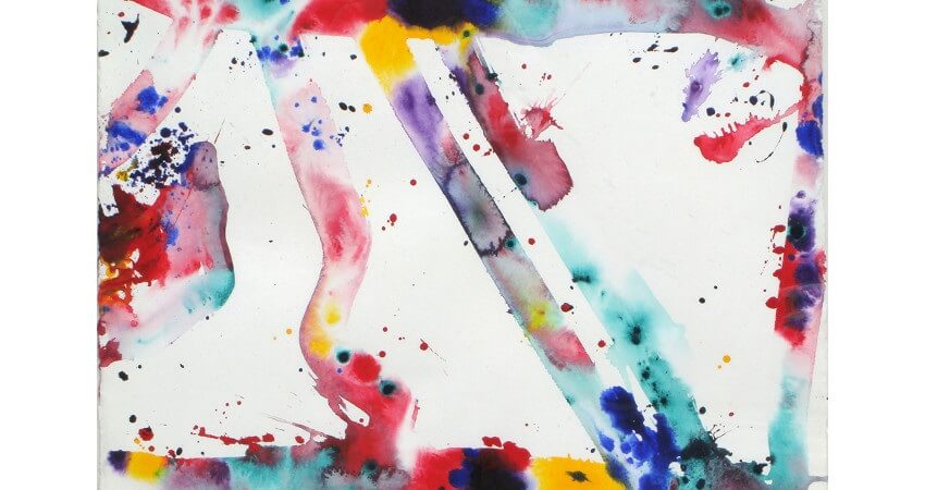 サム・フランシスの作品における晩期抽象表現主義