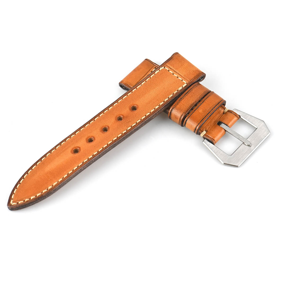 松下庵 パネライ用 M74ストラップ キャメル 26-26mm 新品 | 腕時計の