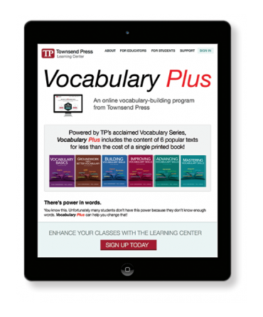 Vocabulary Plus - Student Access (e-mailed) - Townsend Press