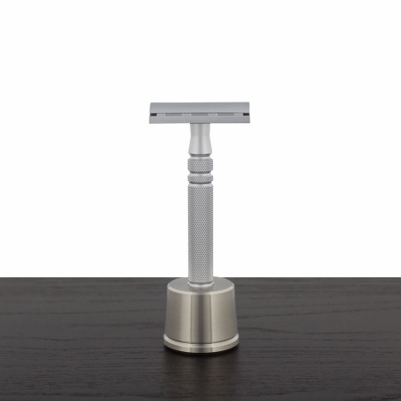 Feather AS-D2 Stainless Safety Razor with Stand - West Coast Shaving