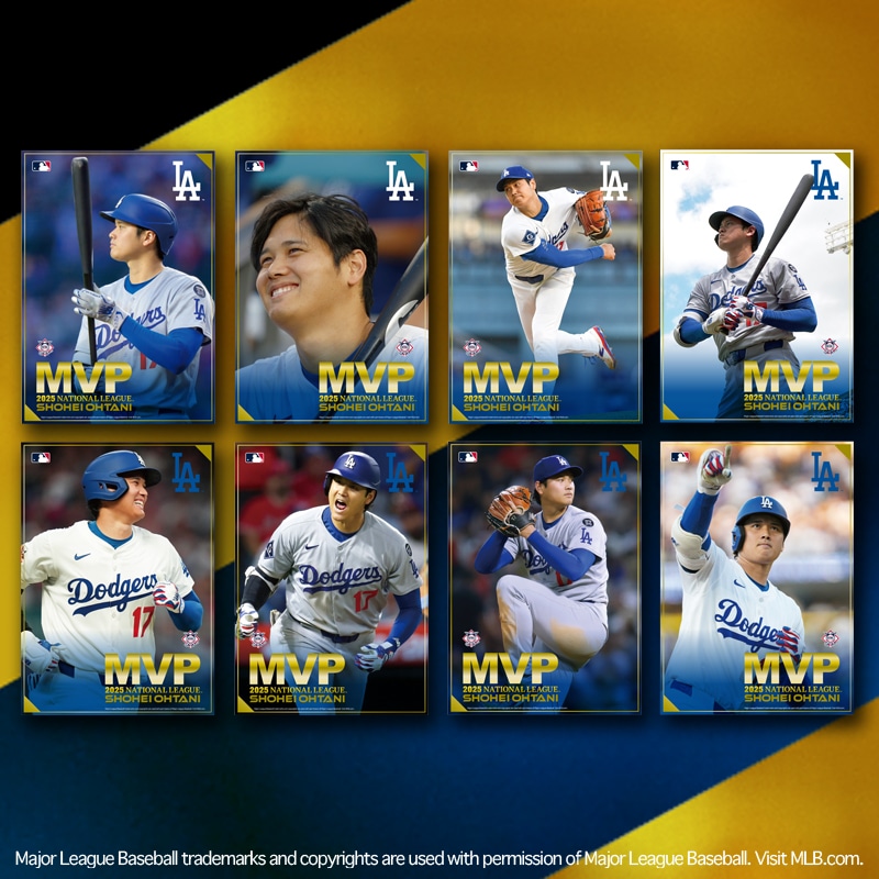 2025 NL MVP大谷翔平プレミアムフレーム切手セット2個｜郵便