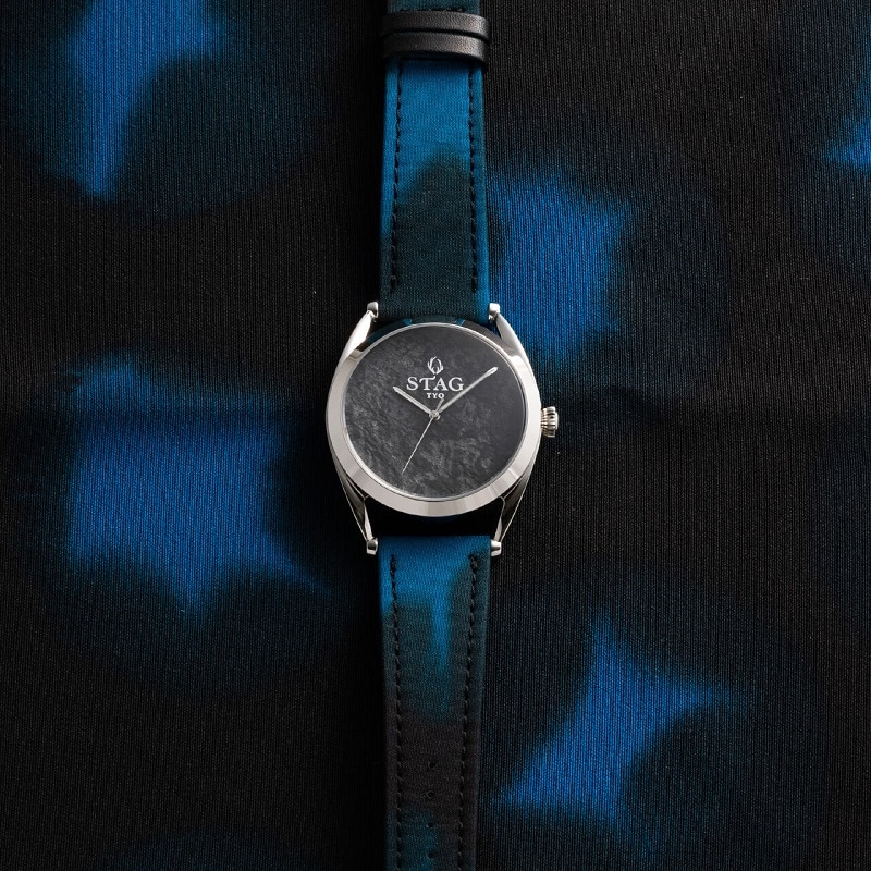 スタッグ 日根野勝治郎商店コラボレーションウォッチ シルバーケース