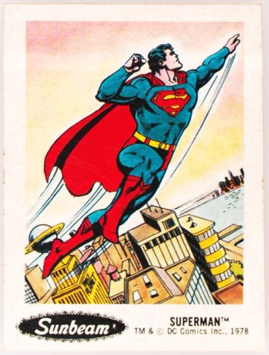 レア 1978 SUPERMAN Sunbeam シール ビンテージ PSA 5 レア 1978