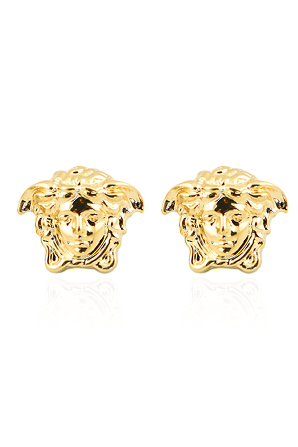 Versace Gold Medusa Stud Earrings | Rent Versace jewelry for $59/month