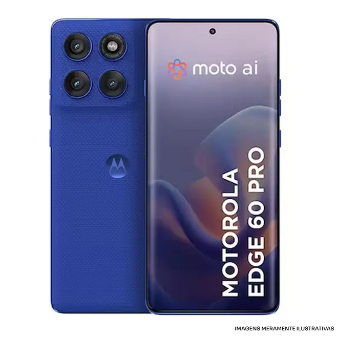 CEL MOTOROLA EDGE 60 PRO 5G 256GB AZUL - CEL MOTOROLA EDGE 60 PRO
