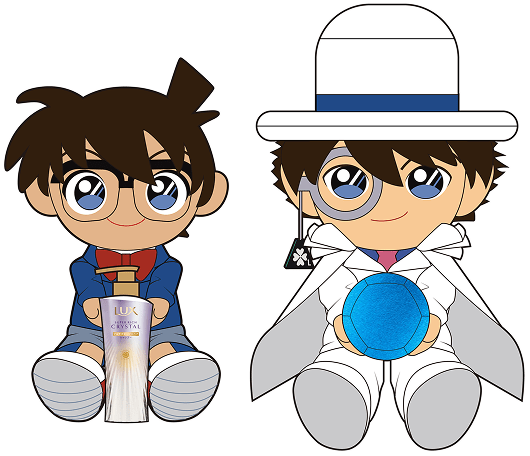 怪盗キッドが狙うのは、ツヤ髪の“青水晶”♡LUX✖名探偵コナン第2弾