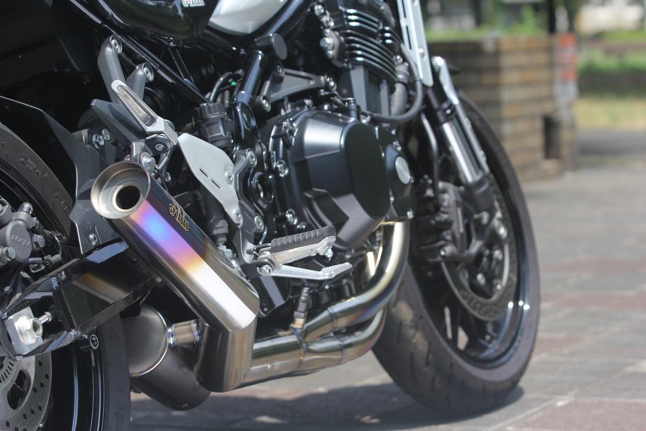 SP忠男のZ900RS用フルエキゾースト POWER BOXにチタンブルーが追加