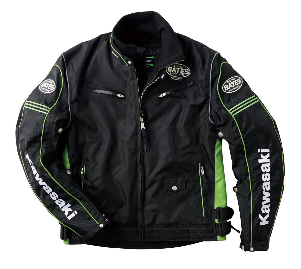 BATES フード付きジャケット 黒/緑 BATES(ベイツ) ジャケット | バイク