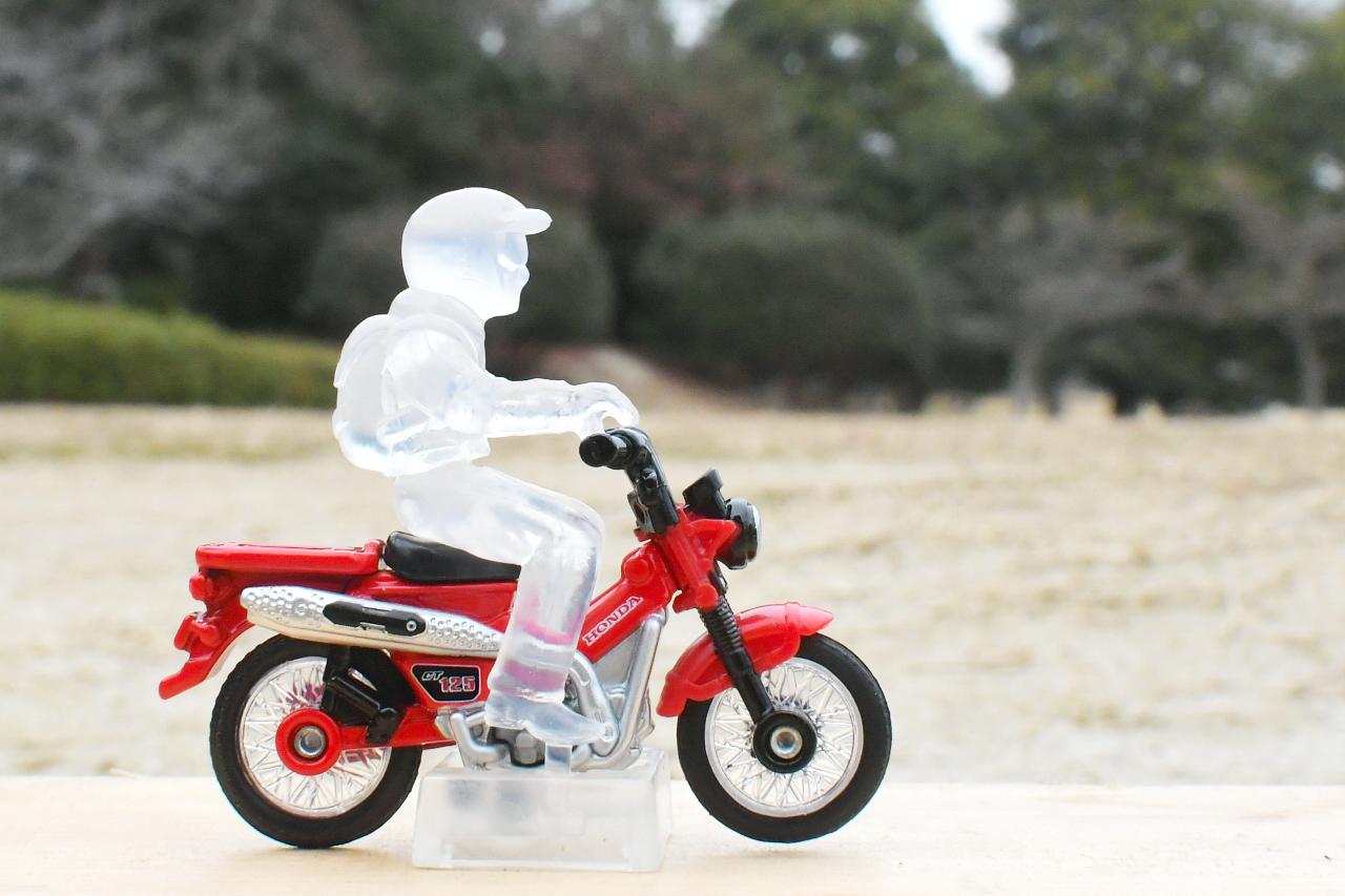 ハンターカブがついにミニカーデビュー。トミカのCT125が届いたので