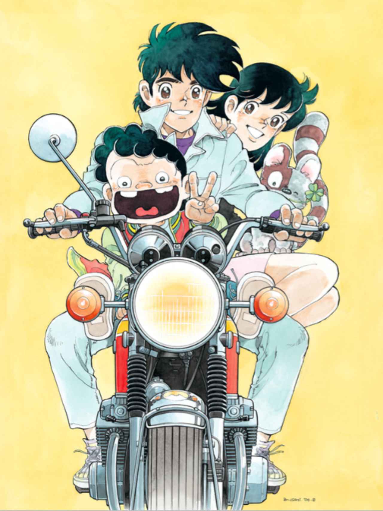 激レア！ 貴重 石井いさみ先生直筆イラスト＆サイン 750ライダー 早川