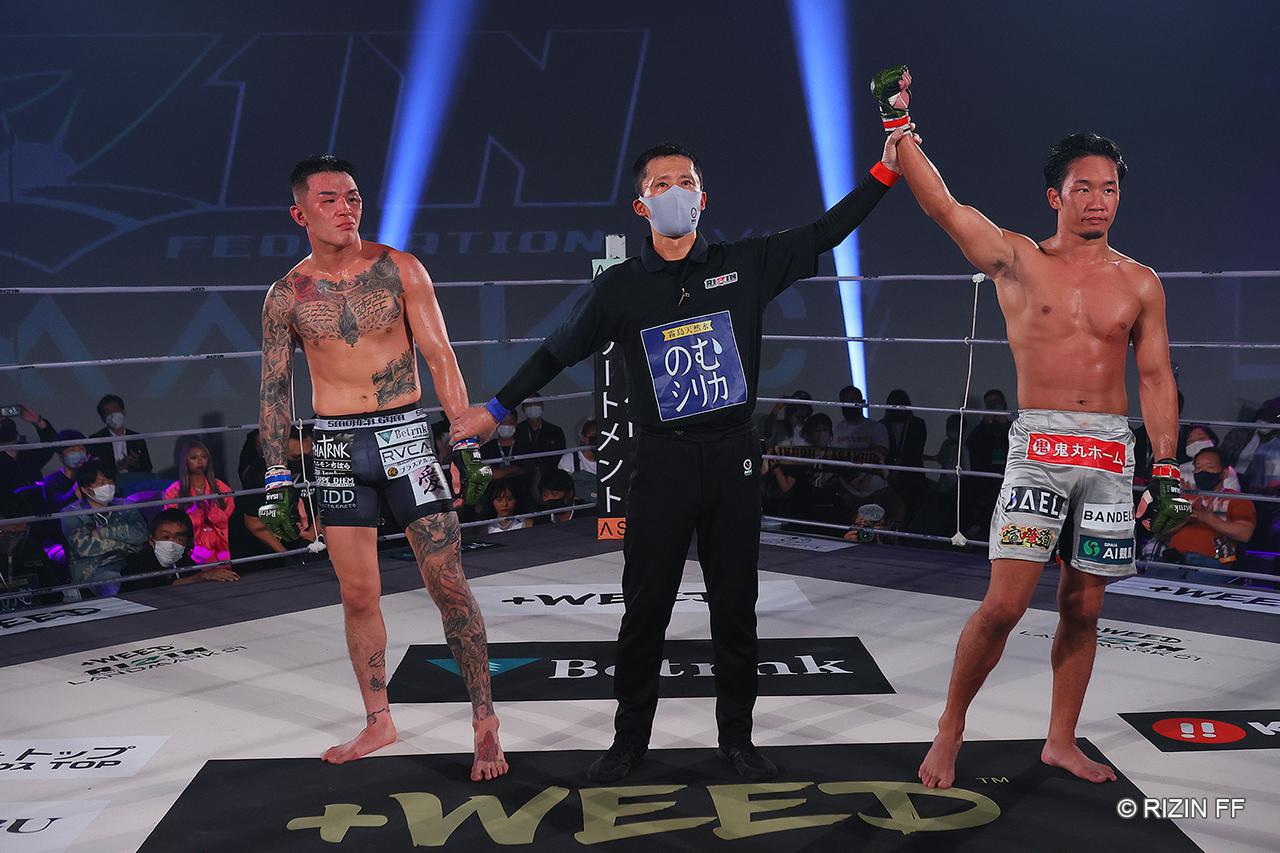 RIZIN アクリルスタンド 2体セット 朝倉未来 萩原京平 試合結果】+WEED