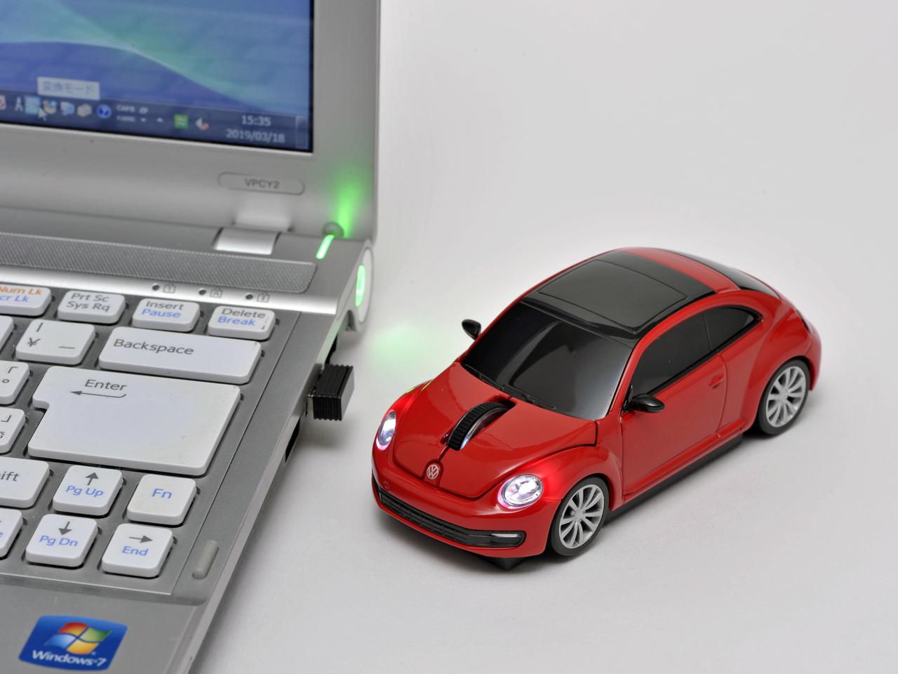 ザ・ビートルのミニカーをそのままワイヤレスマウスに？ 初代NSXや