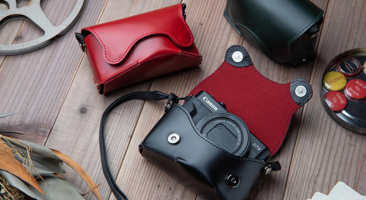 キヤノンPowerShot G7 X Mark II, Mark III用 本革ケース「オルフェ02