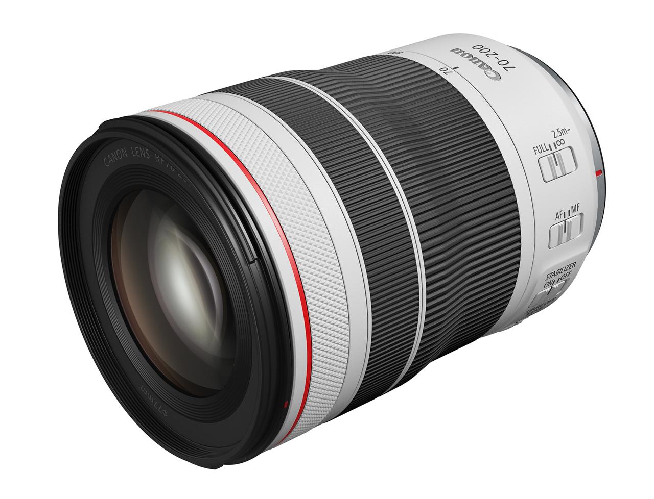キヤノンは望遠ズームレンズ「RF70-200mm F4 L IS USM」を 2020年12月