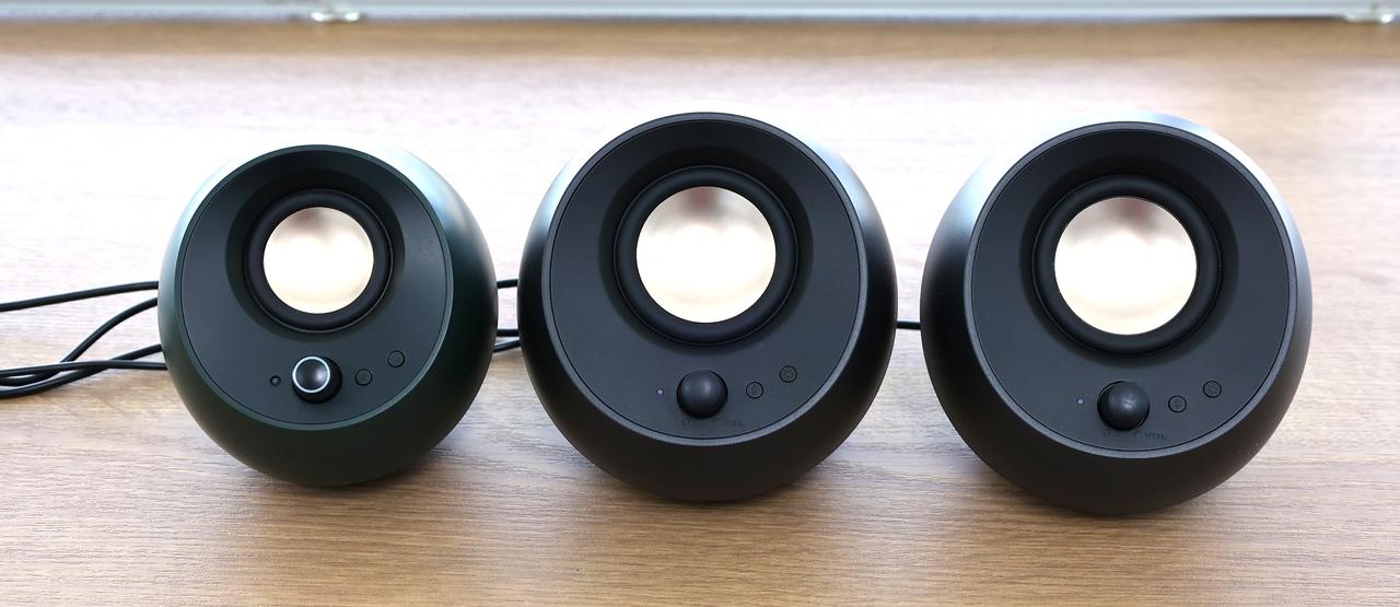 クリエイティブメディア、サブウーファー付き、低音の量感も充分な2.1