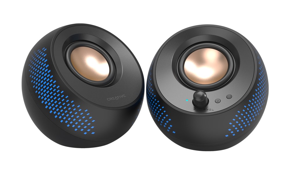 クリエイティブメディア、サブウーファー付き、低音の量感も充分な2.1