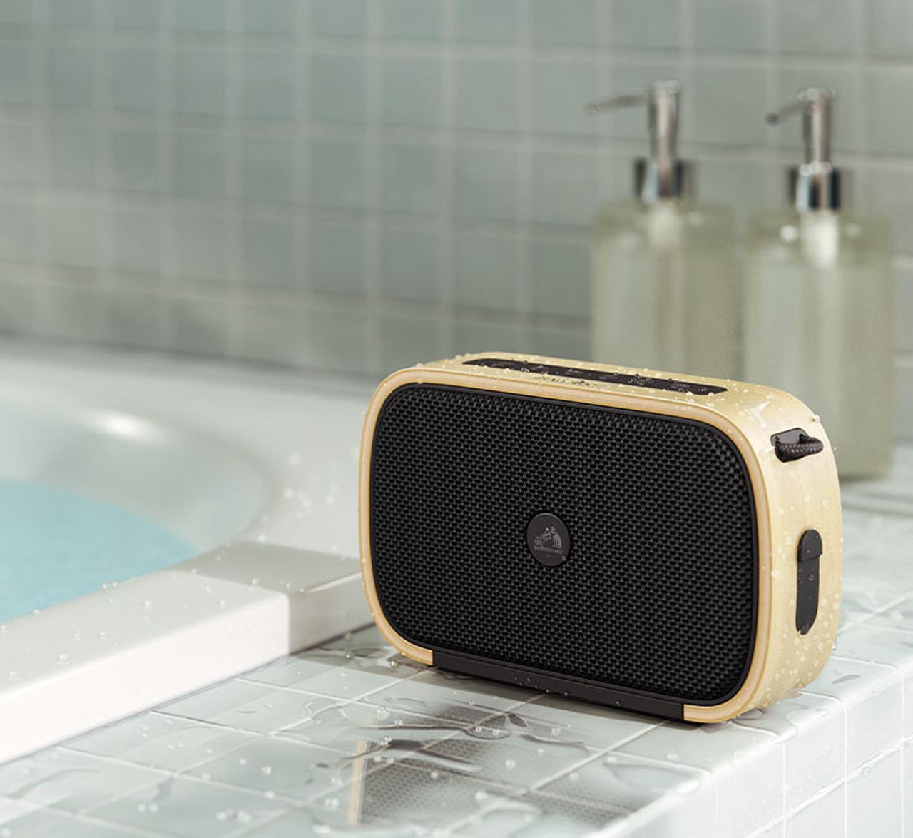 天然木を採用した、防水・防塵仕様のBluetoothスピーカー「SP-WS04BT