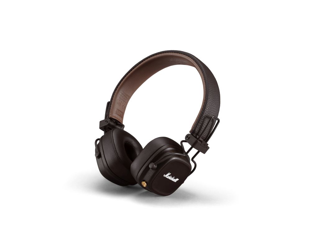 Marshall、ワイヤレスヘッドホン「Major Ⅳ」にシックな新色“Brown”が