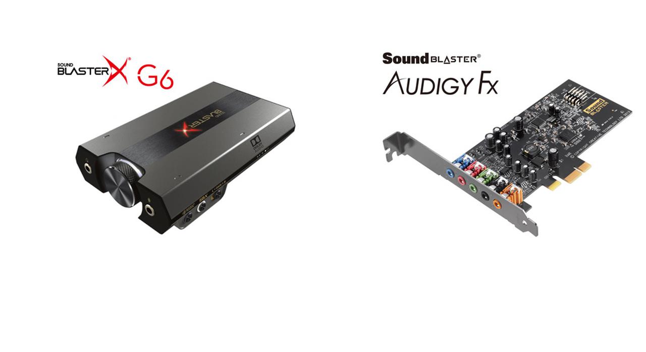 クリエイティブメディア、「Sound BlasterX G6」「Sound Blaster