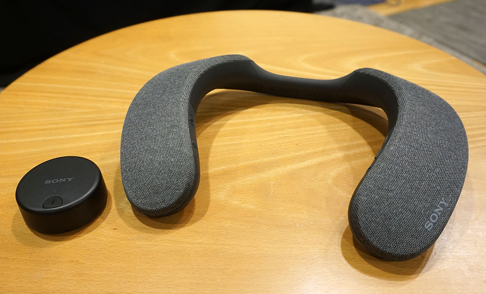 首にかけるスピーカーで、ドルビーアトモスの立体音場をパーソナルに