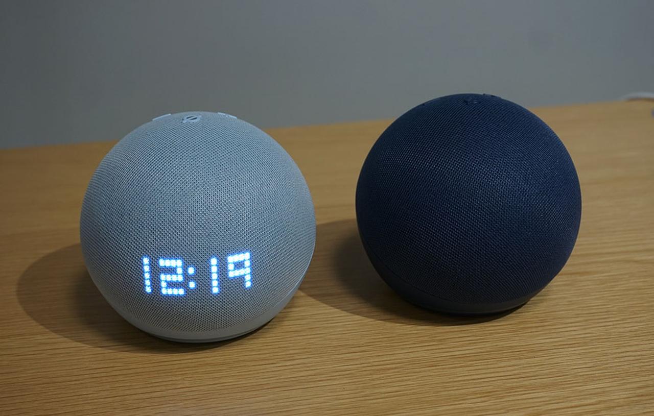 アマゾン「Echo Dot with clock」「Echo Dot」の第5世代機は、音質に