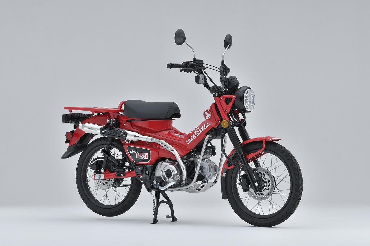 林道欲爆上がり、CT125ハンターカブ用OVER Racingマフラー3種 - Off1