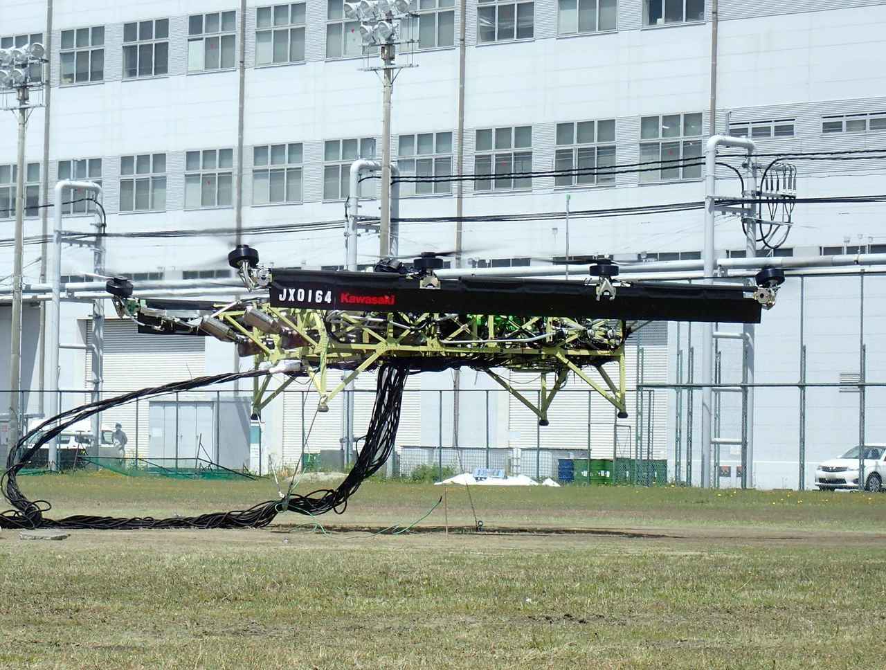 川崎重工が大型ドローンの浮上試験に成功 - 二輪車新聞