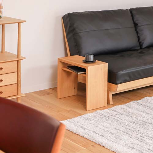 飛騨家具 nissin 日進木工 Accent アクセント 2ウェイサイドテーブル