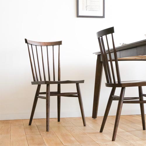 北海道民芸家具 ウィンザーチェア 樺材 1/2 北海道民芸家具 ダイニング