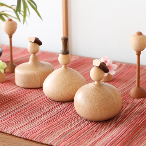 旭川クラフト K-WOOD K-ウッド ひな人形 国産クラフト 木製 雛人形