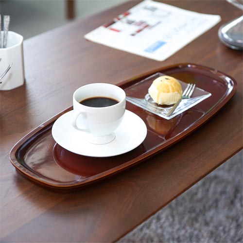 飛騨春慶 元田漆器 コーヒー盆 伝統工芸品 木製 トレー | MUKU工房