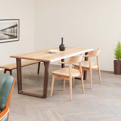 ハクサイ】ナチュラルダイニングチェア ハクサイ】ナチュラル