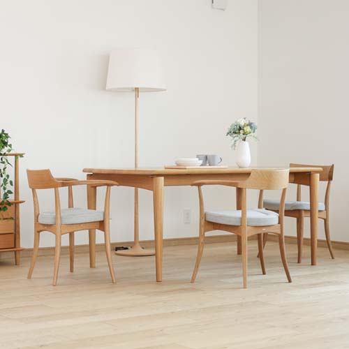 飛騨家具 HIDA 飛騨産業 CRESCENT クレセント アームチェア 張座 国産