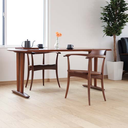 飛騨家具 HIDA 飛騨産業 CRESCENT クレセント アームチェア 板座 国産