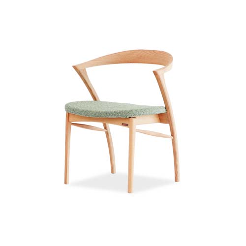 無垢セミアームチェア | 旭川・飛騨・府中などが作る国産家具 | MUKU工房