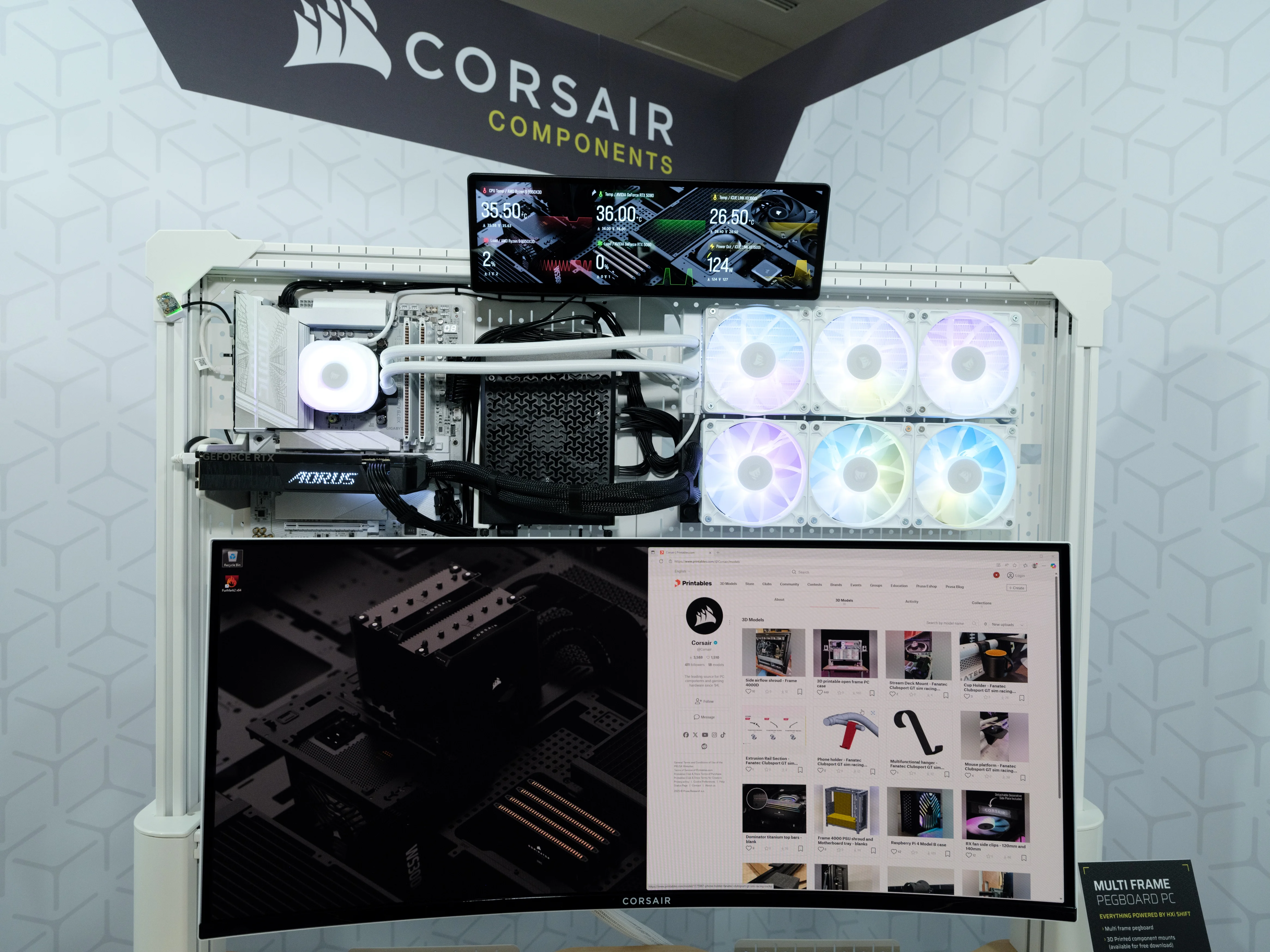 White Platform:4 Open Frame PC Build | HXi SHIFT | PC Builds | CORSAIR