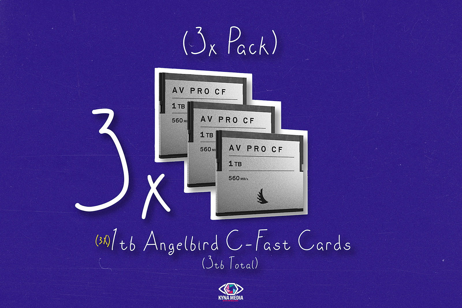 Rent a (3x) 1TB Angelbird CFast Cards (RED Komodo), Best Prices